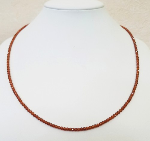Edelsteinkette 49cm zirkon - edelsteinkette,