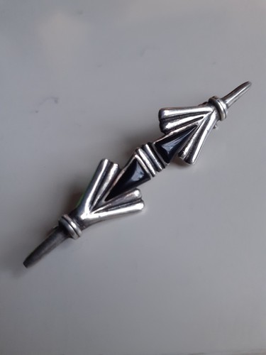Jugendstil brosche 825 silber - jugendstil,
