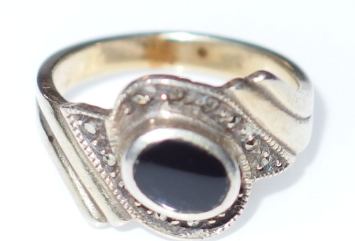 Onyx vergoldet cabochon - onyx,