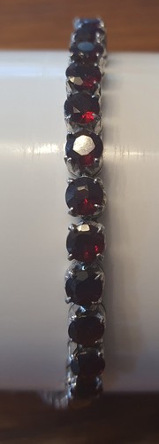 Armband granat silber 825 - armband,