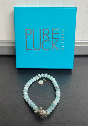 Larimar armband 925 - larimar, silber