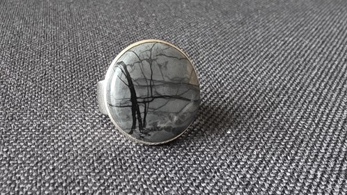 Picasso-Jaspis-Echtsilber-Ring